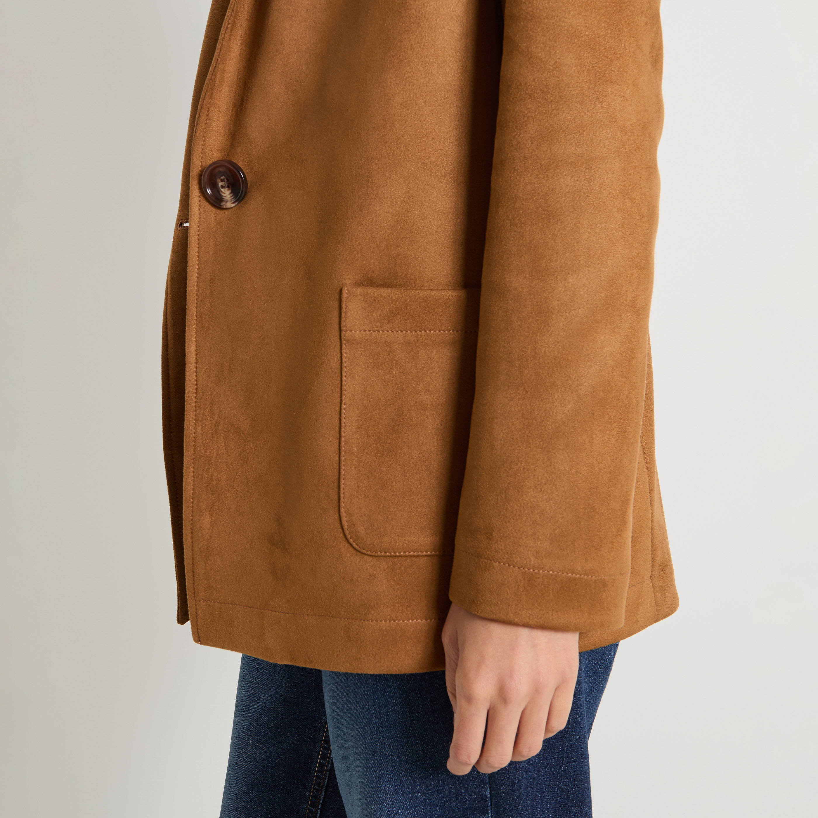 Blazer en su&eacute;dine femme