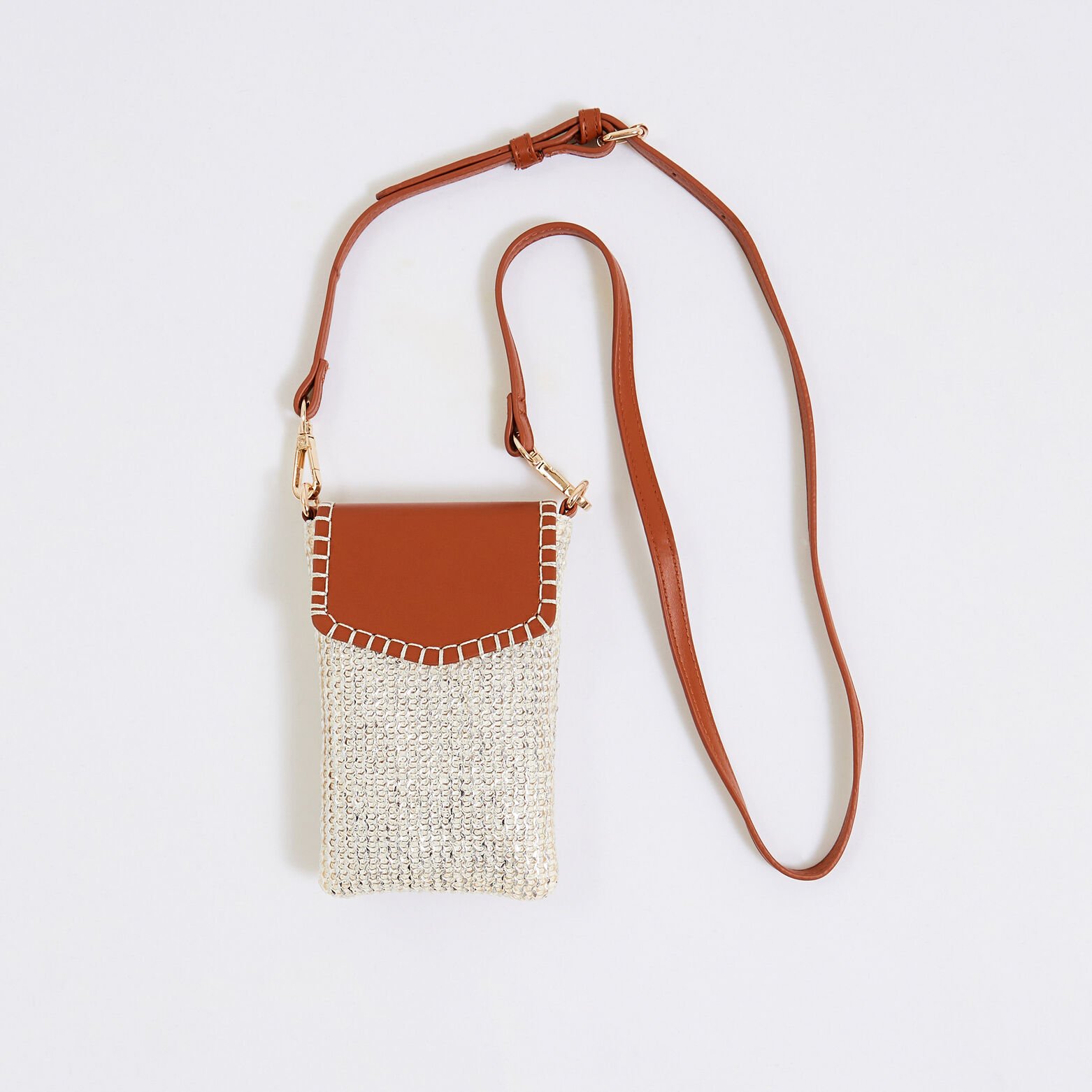 Pochette de téléphone bi-matière