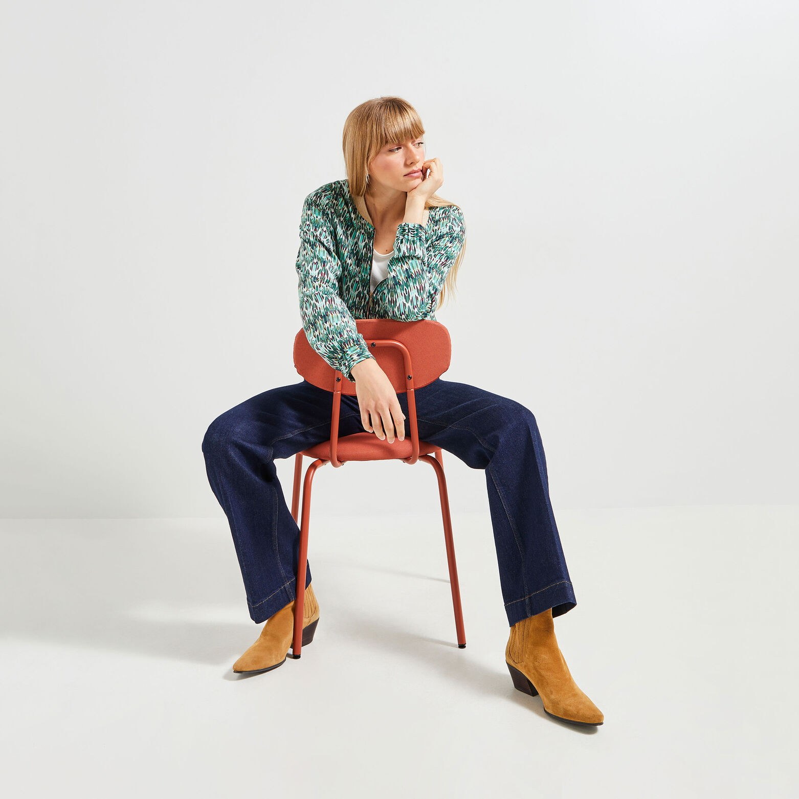 Bomber imprimé femme