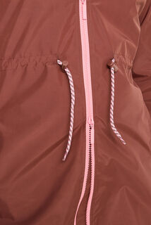 Imperméable long à capuche femme