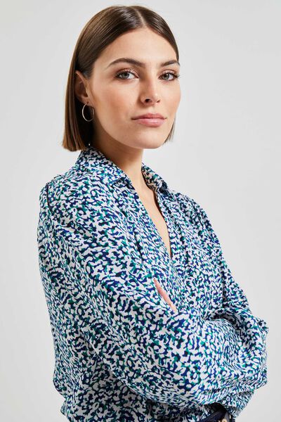 Chemise satinée femme