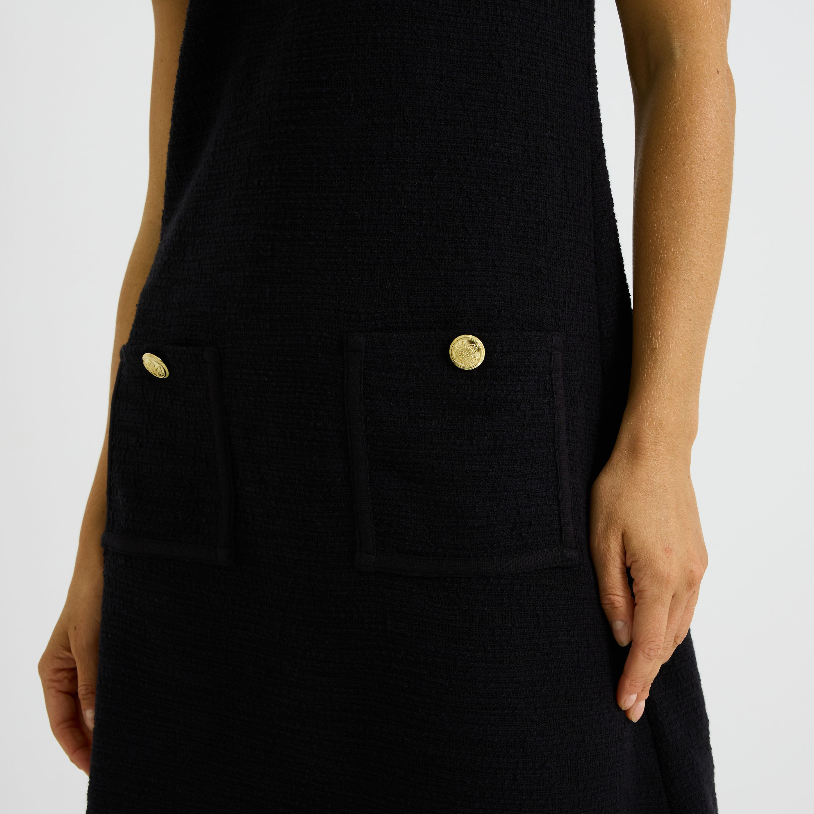 Robe en maille col rond