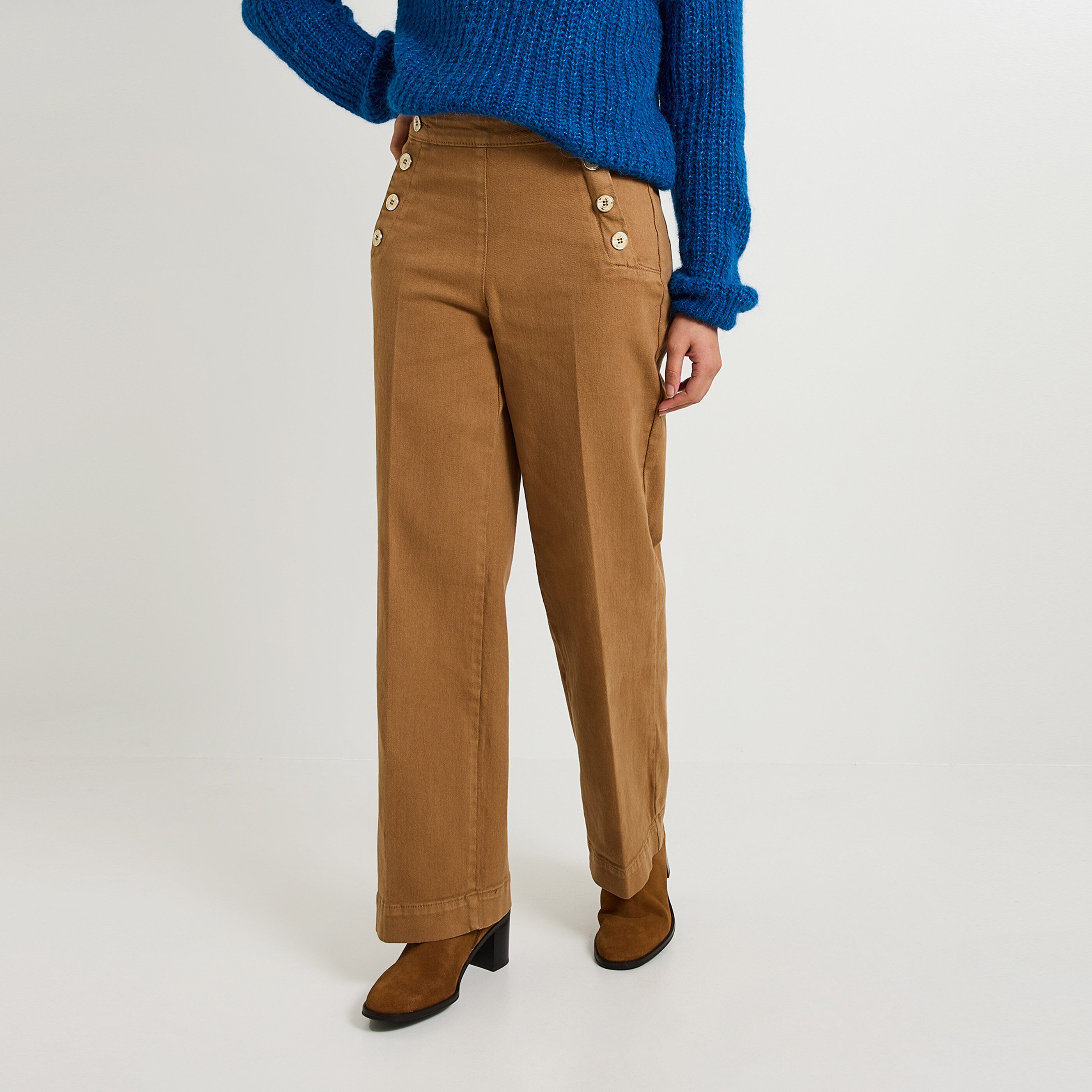 Jean flare POMPON F02 femme