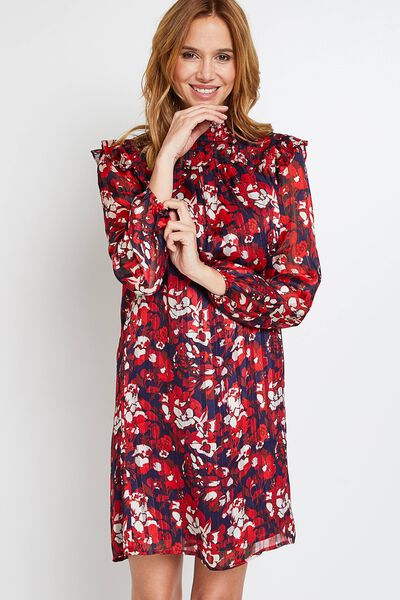 Robe fluide imprimée femme