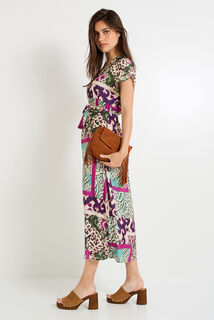 Robe longue imprimée femme