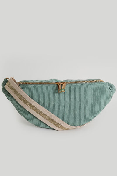 Sac banane velours femme