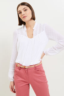 Blouse plumetis femme