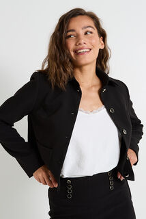 Veste à col chemise femme