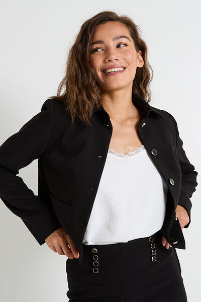 Veste à col chemise femme