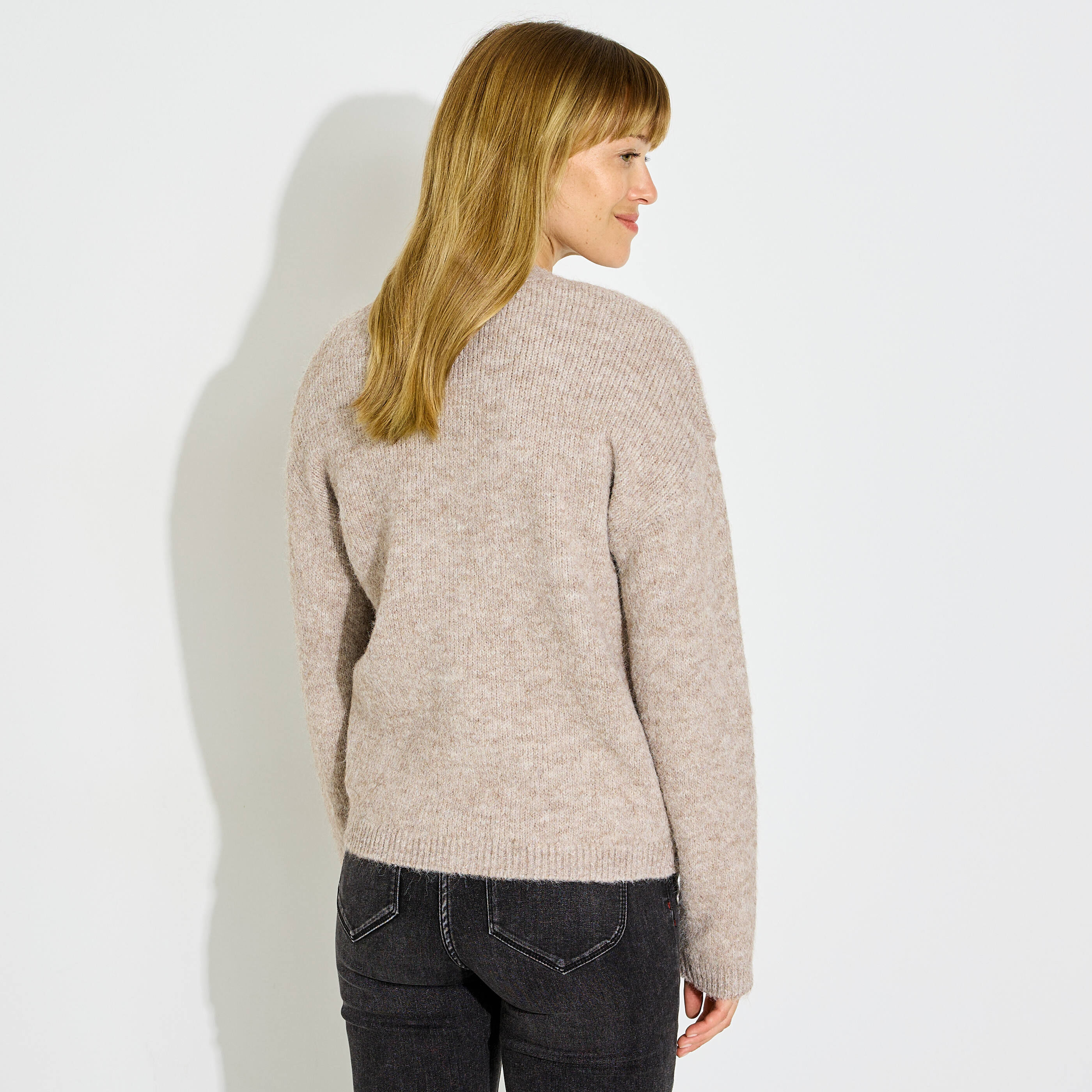 Gilet col V femme