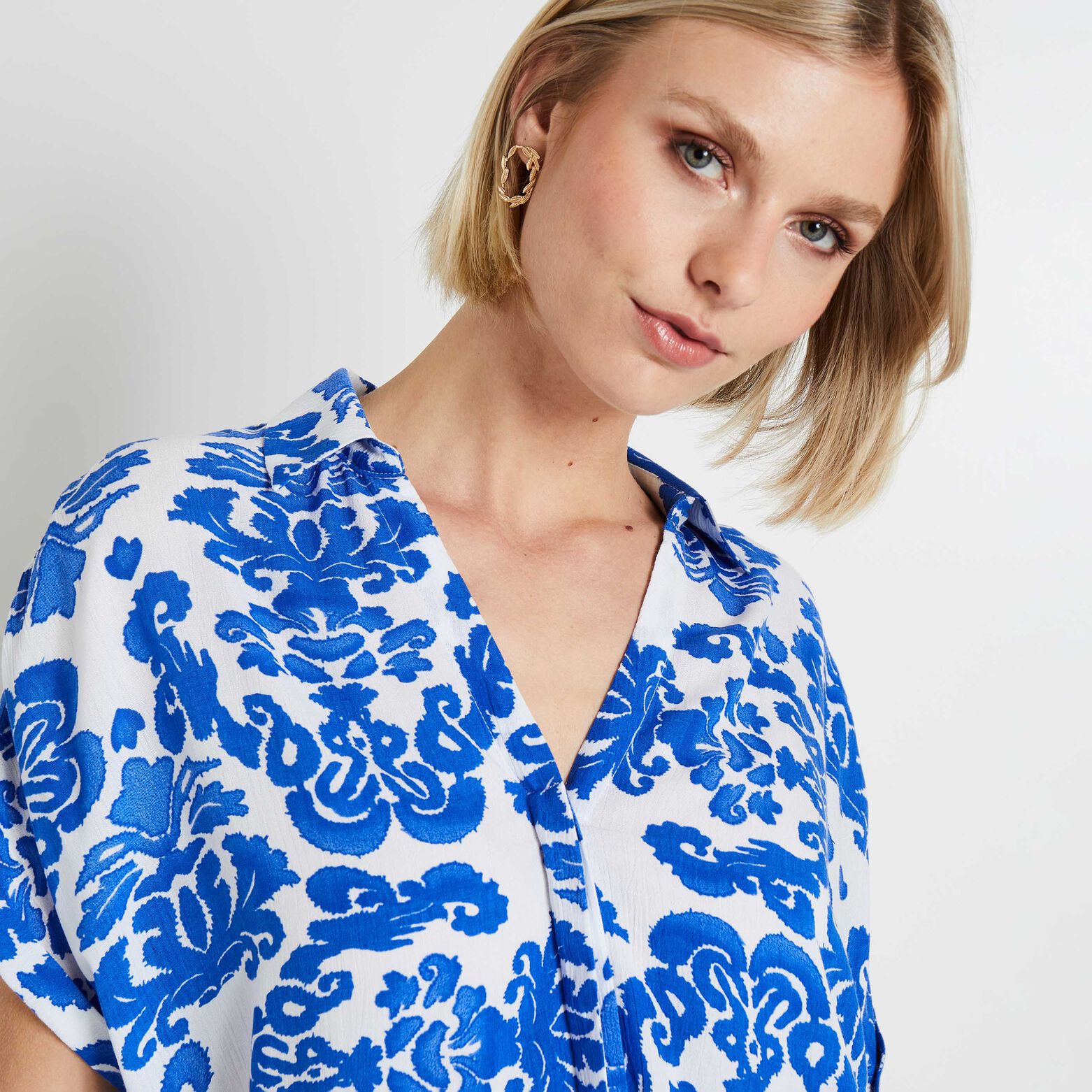 Chemise manches courtes femme