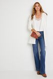 Gilet long à capuche femme