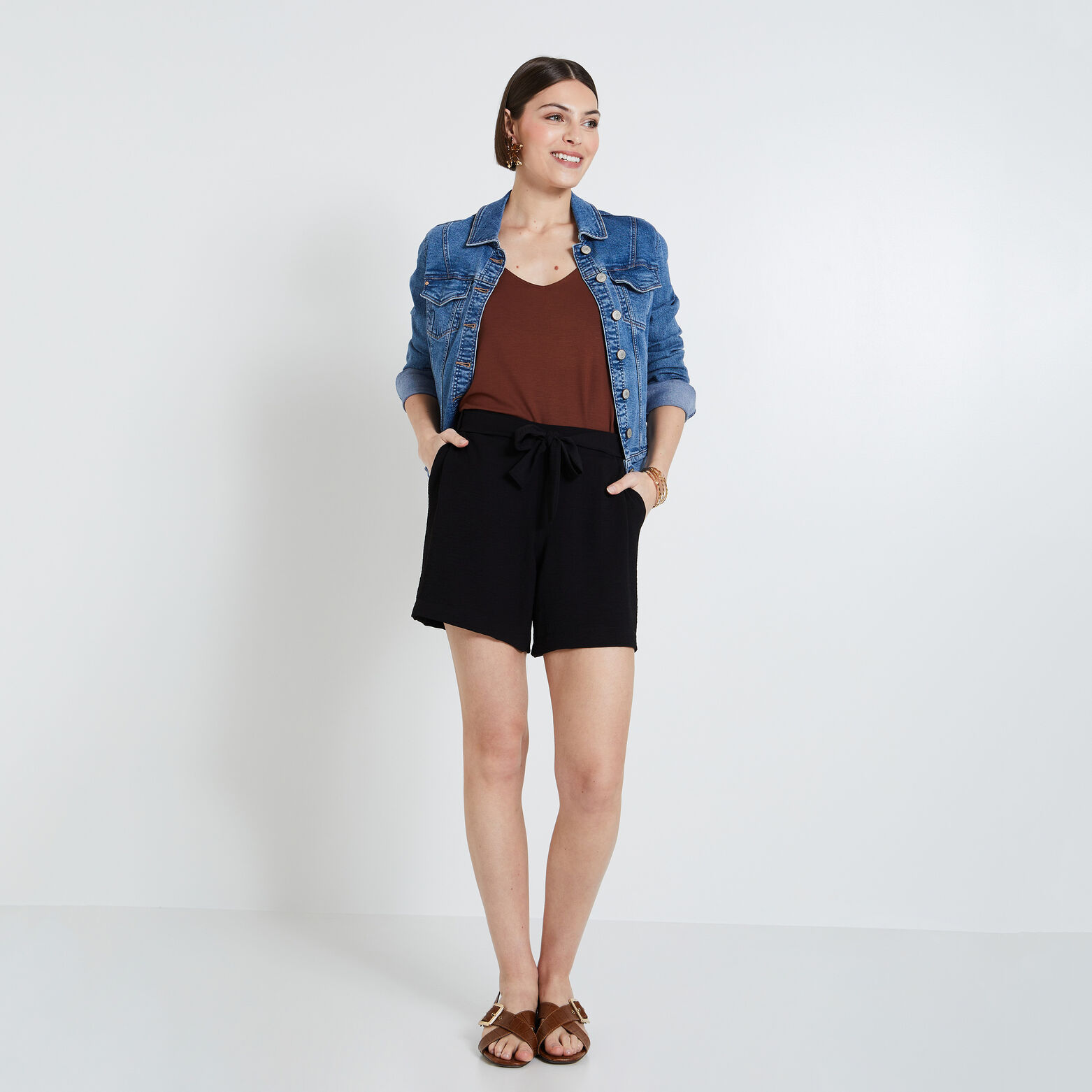 Short fluide femme