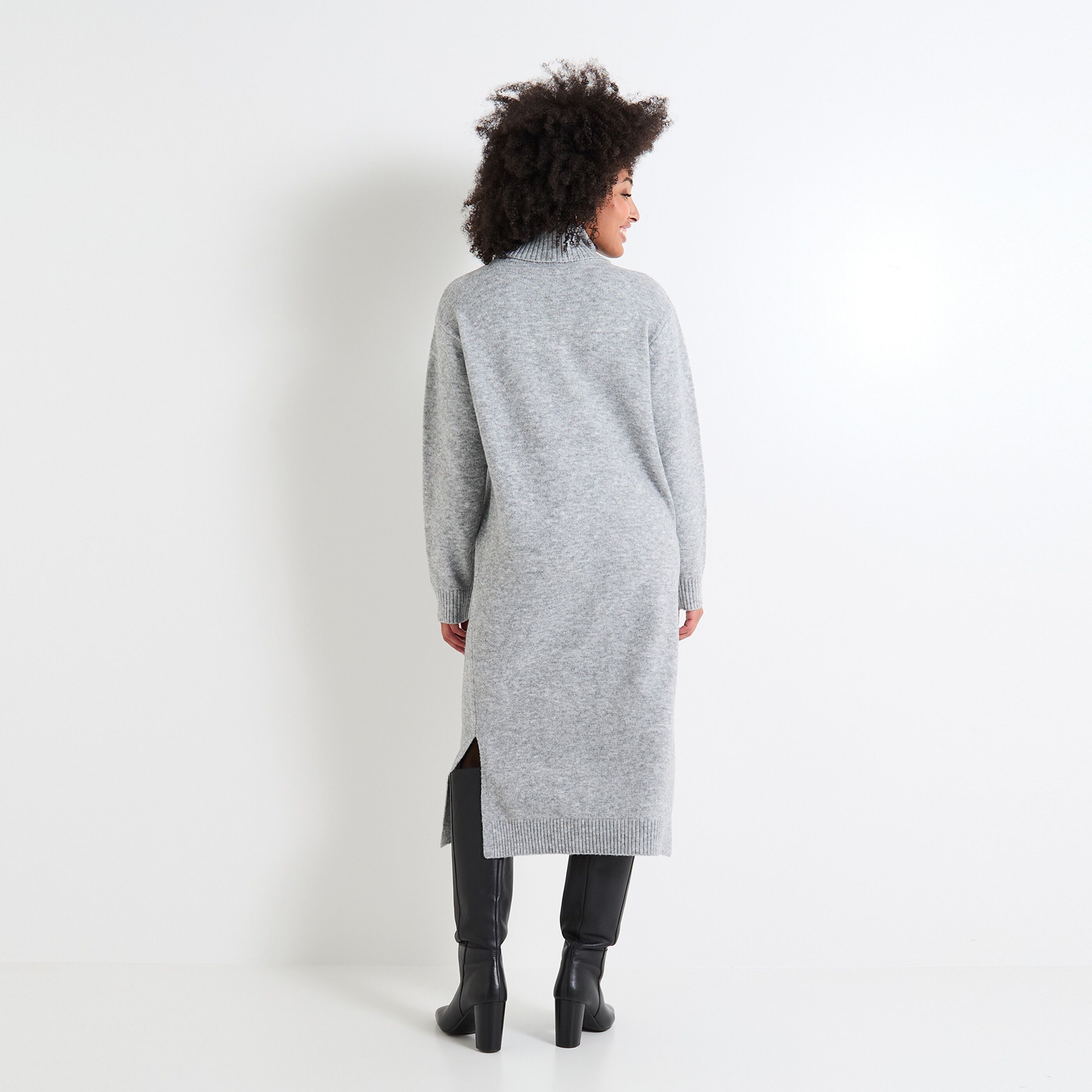 Robe pull gris chine outlet
