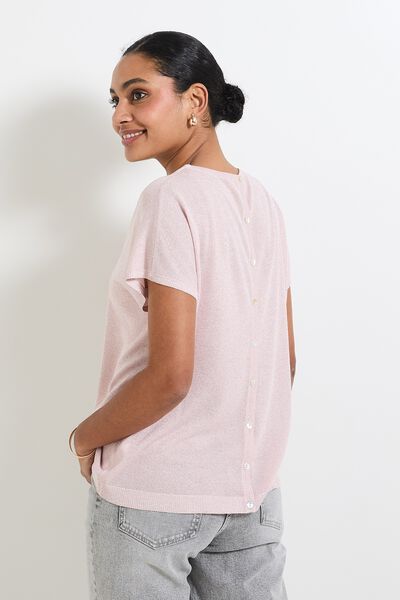 Pull manches courtes femme