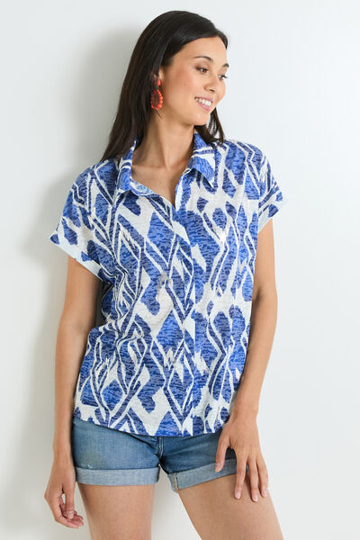 Chemise manches courtes femme