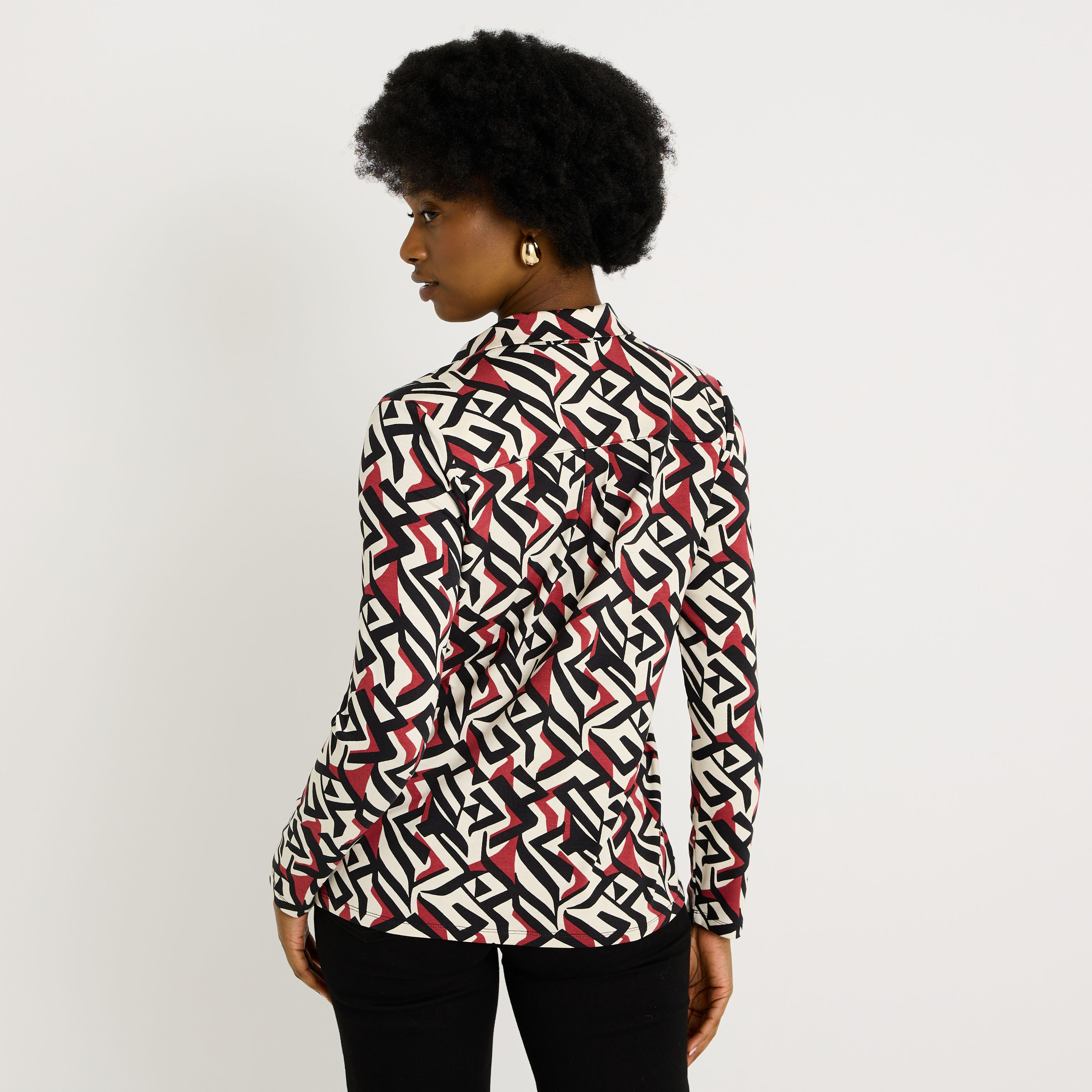 Chemise maille fluide femme