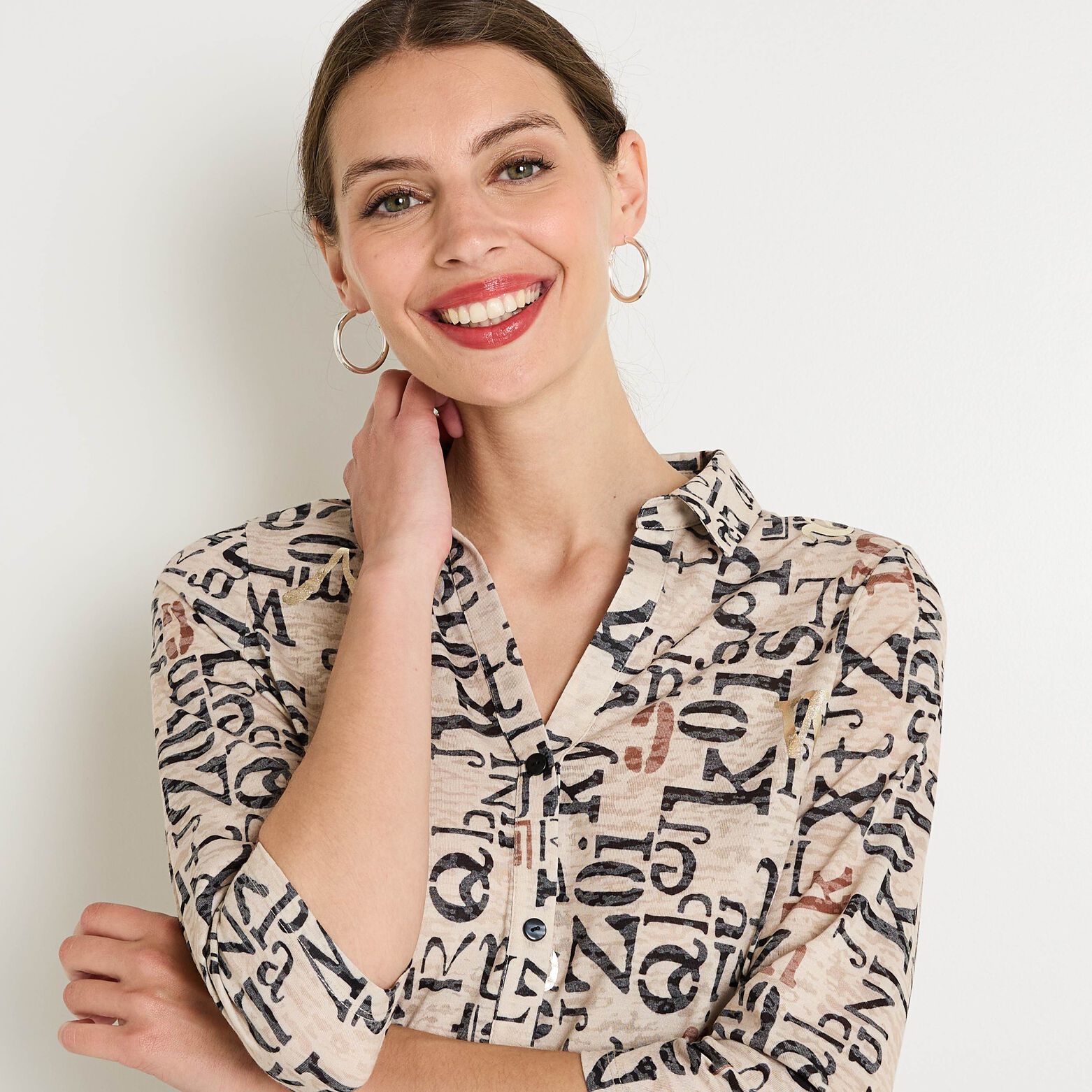Chemisier imprimé femme
