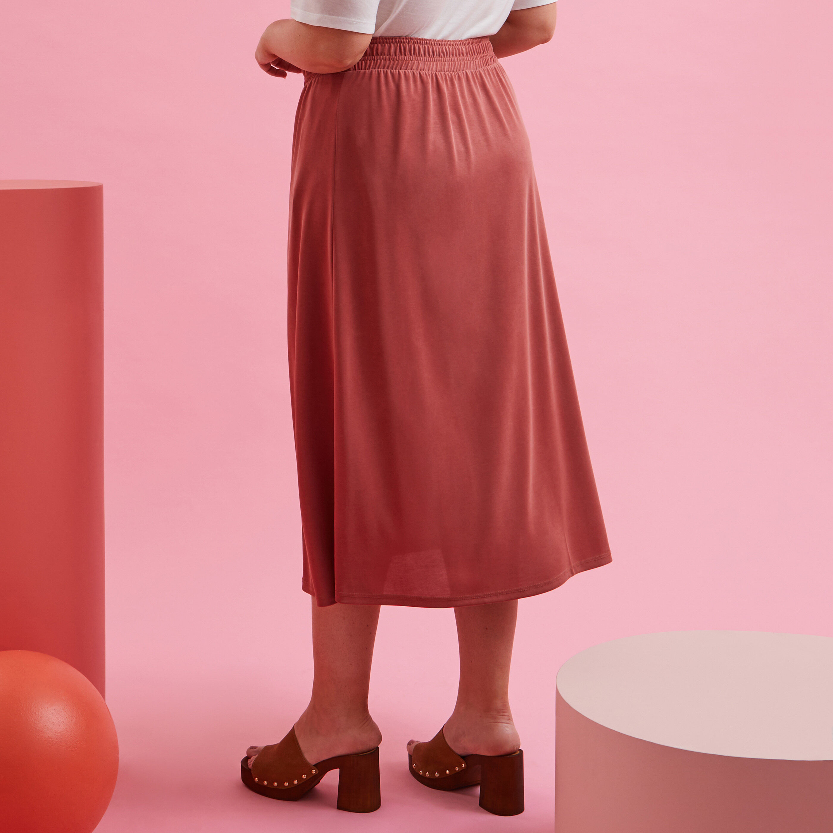 Jupe mi-longue femme