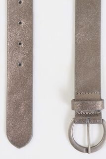 Ceinture croûte de cuir irisée femme