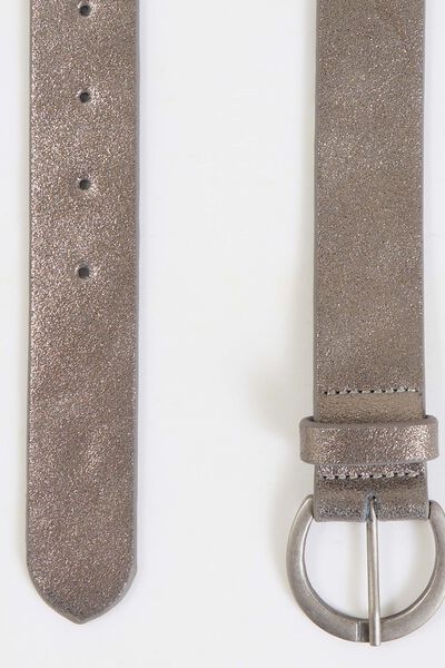 Ceinture croûte de cuir irisée femme