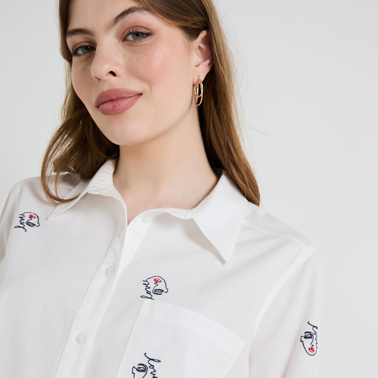 Chemise imprimée femme