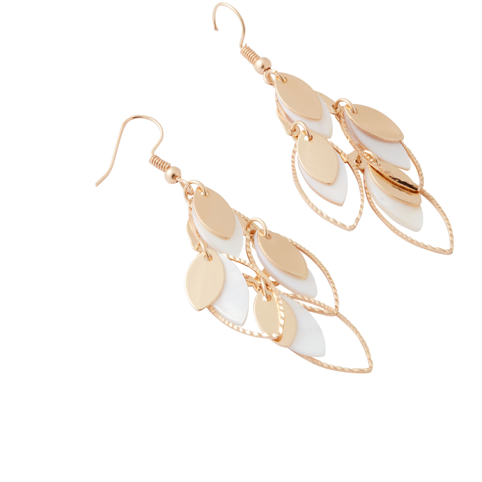 Boucles d'oreilles navettes lisses 
