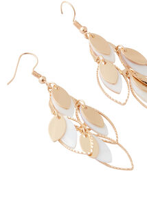 Boucles d'oreilles navettes lisses 