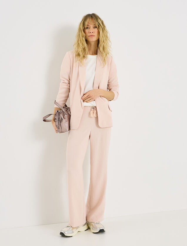 Veste fluide &agrave; col tailleur femme