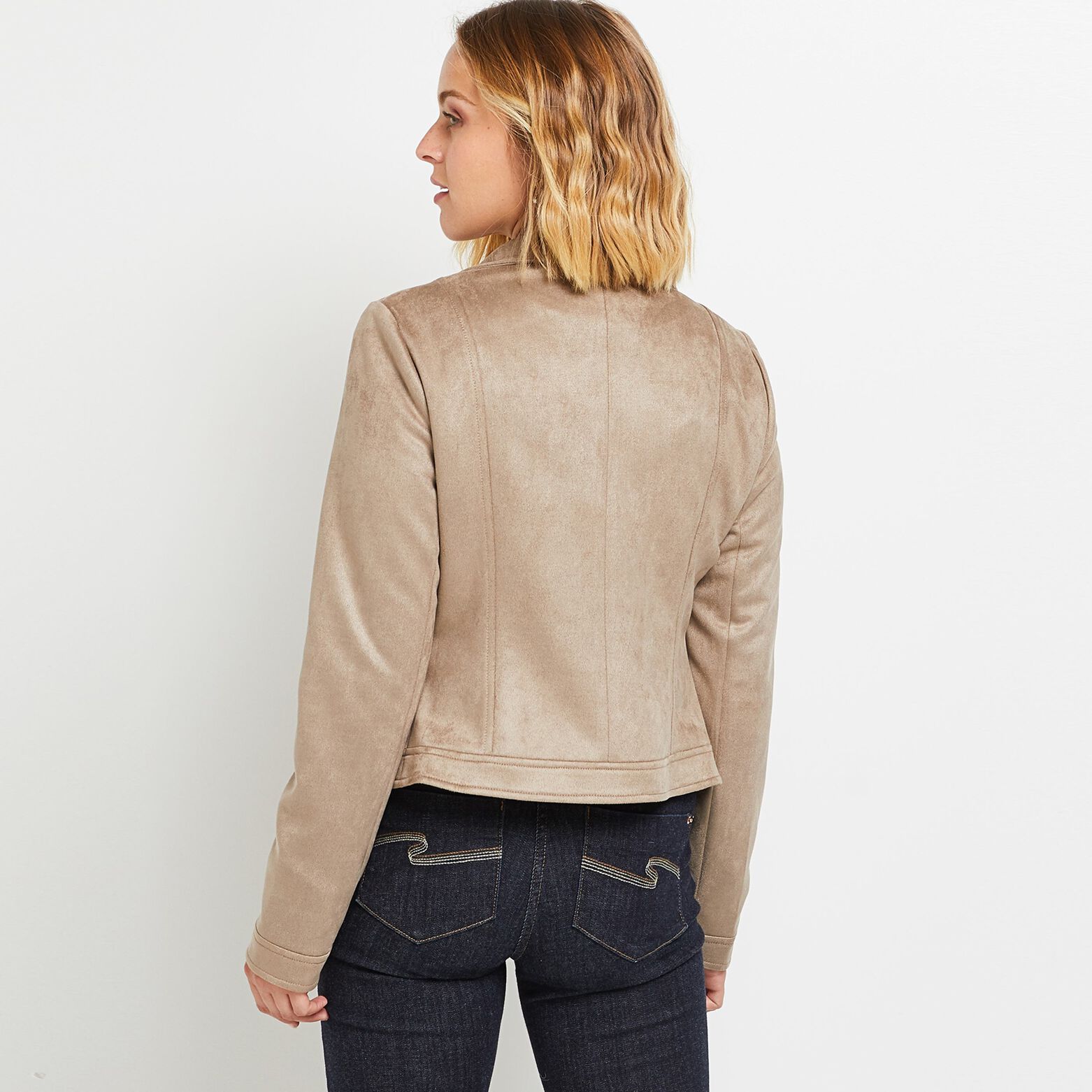 Blouson en suédine femme