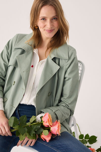 Trench court femme