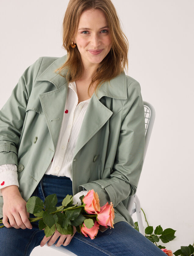 Trench court femme