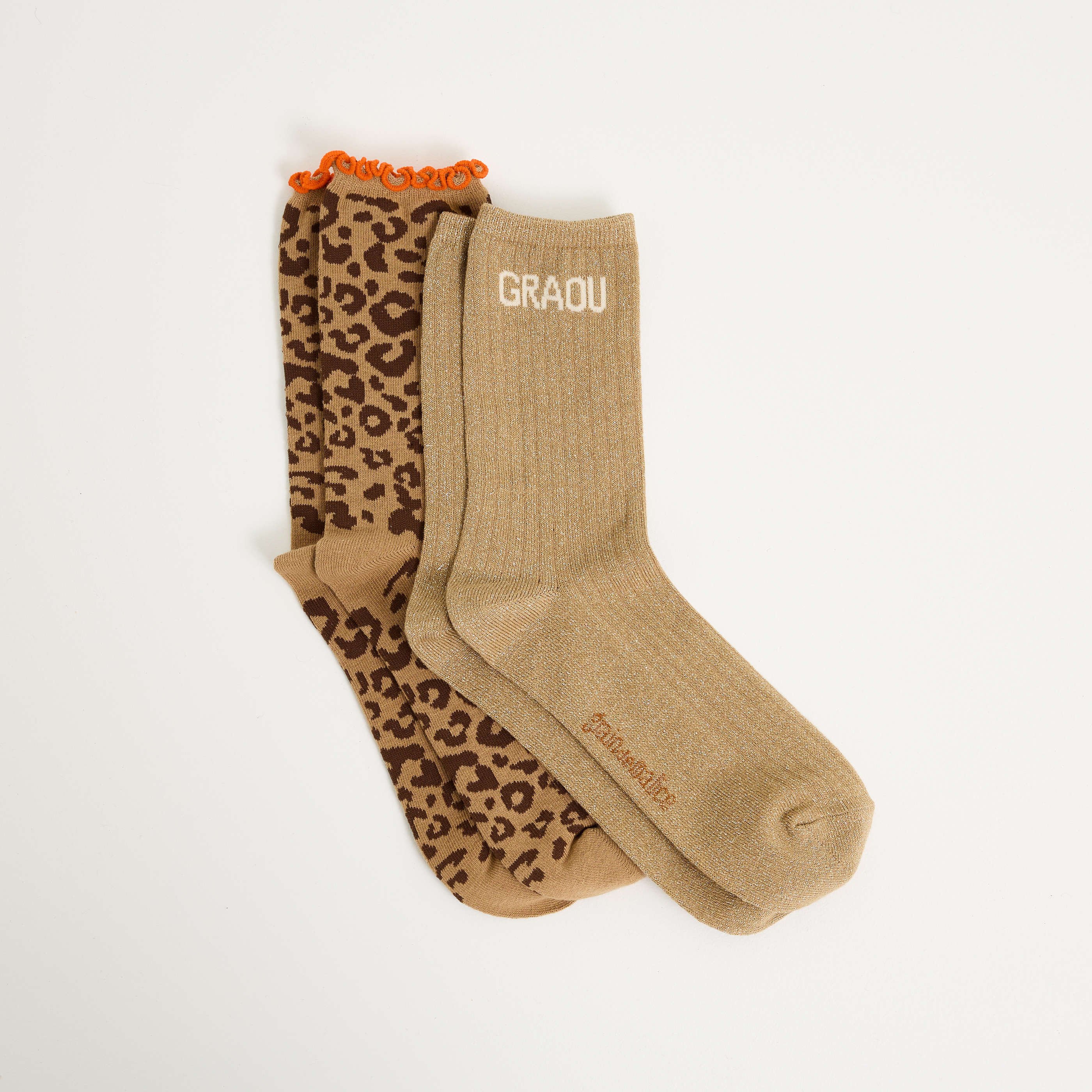 Lot de 2 paires de chaussettes femme