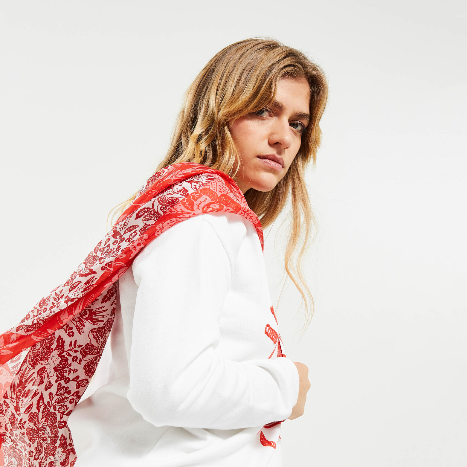 Foulard carré de soie femme