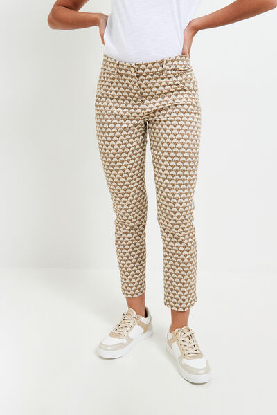 Lot De 2 Pantalons Slim Femme – Phildar Et Grain De Malice, Taille 42, Beige, Style Mom Jean