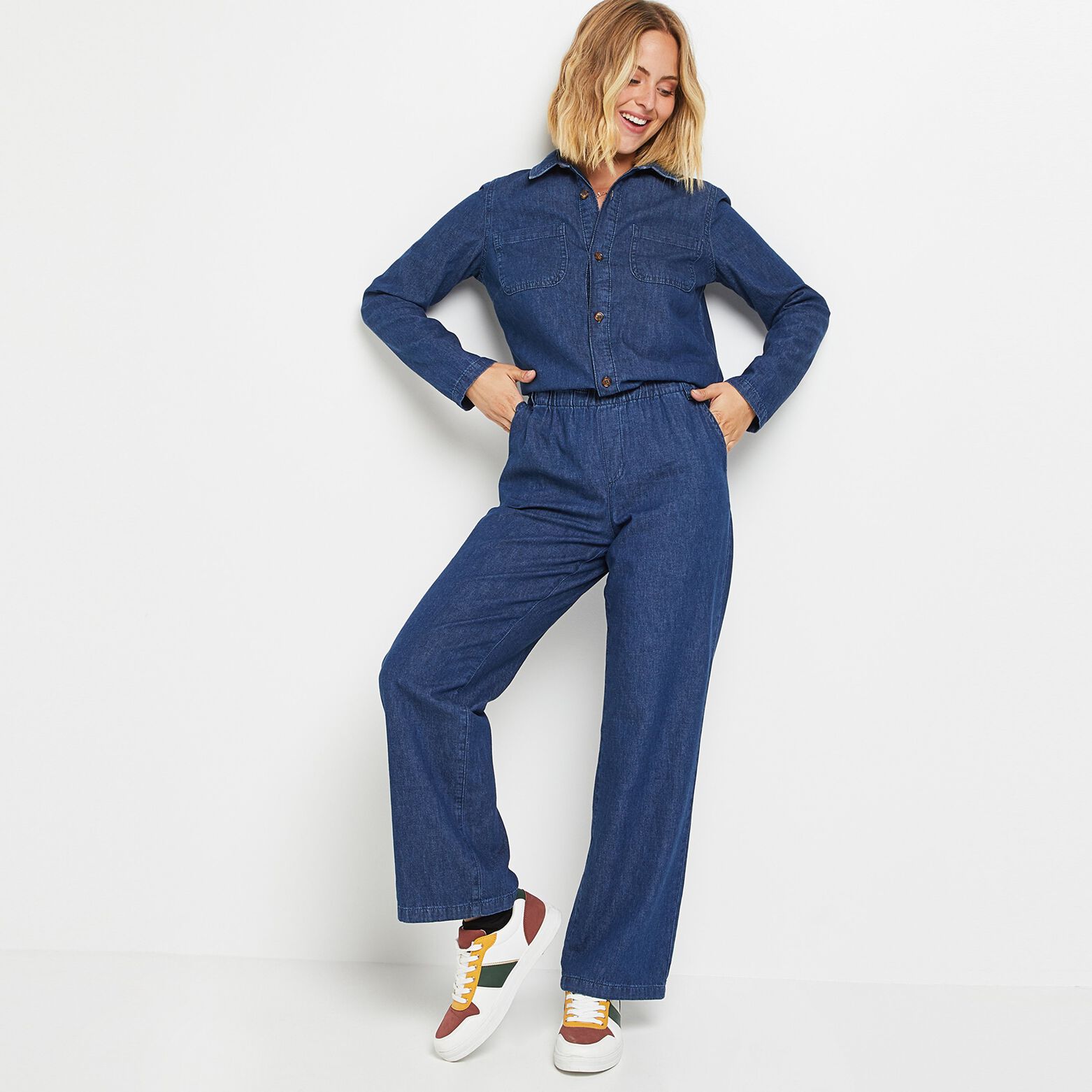 Combinaison en jean femme