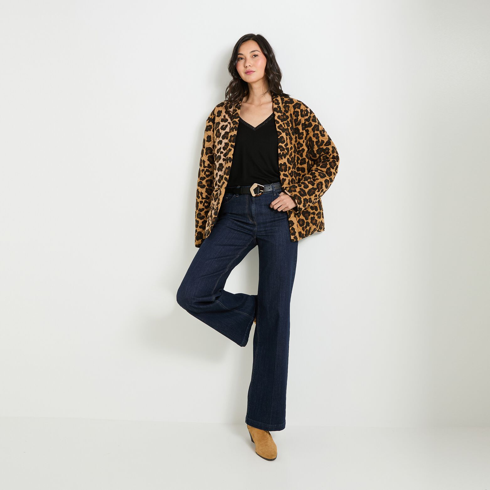 Veste matelassée imprimée femme