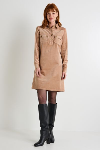 Robe velours femme