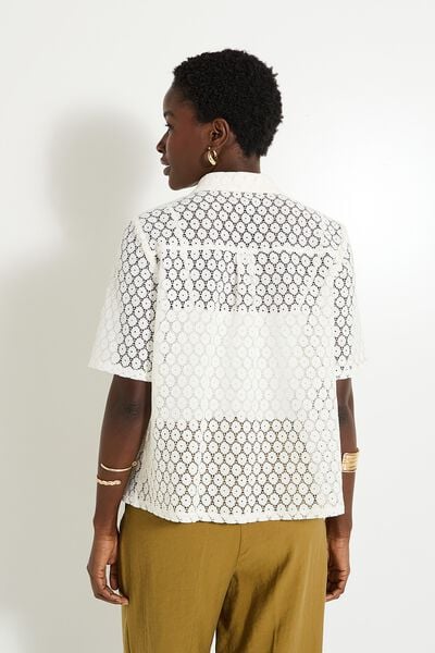 Chemise ajourée femme