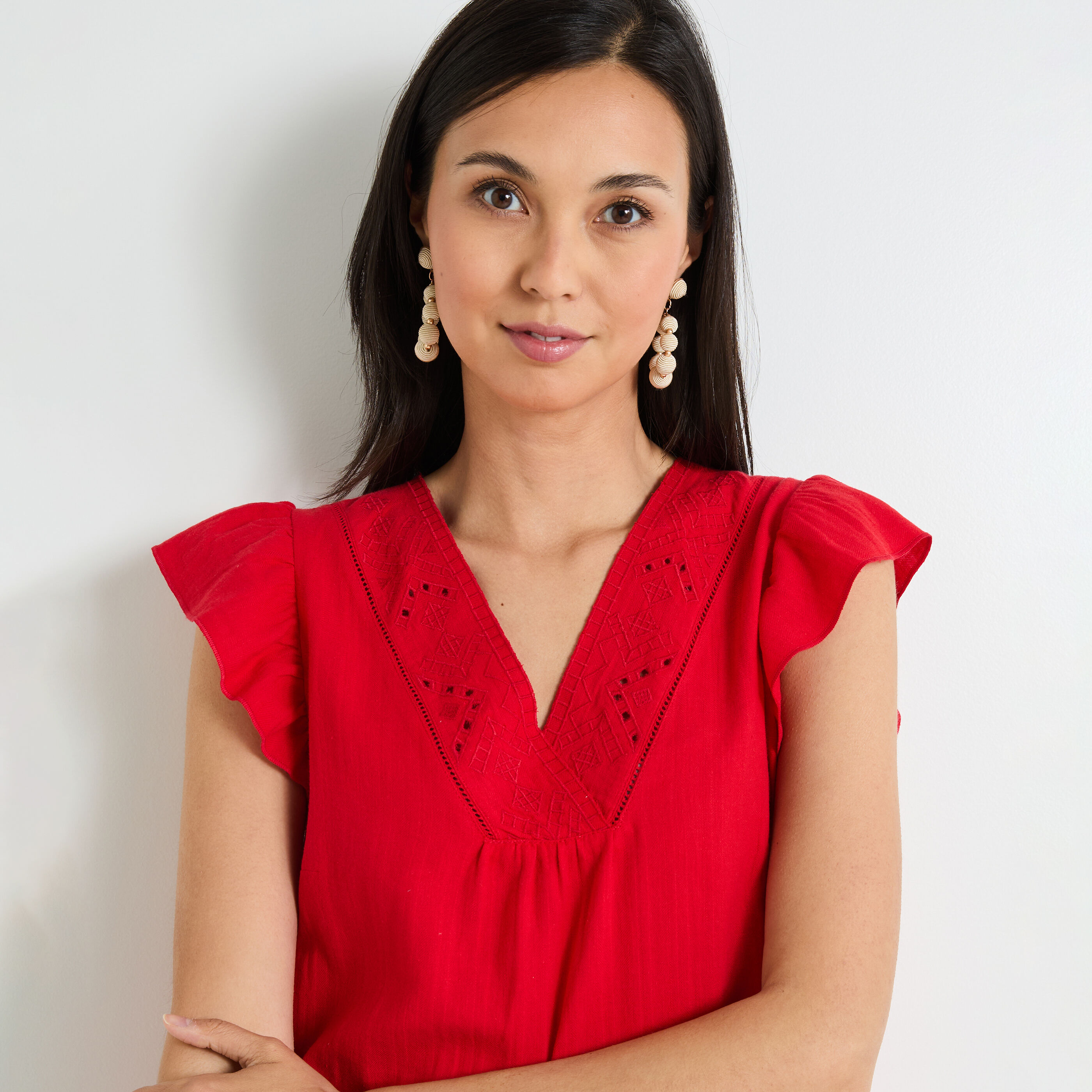 Blouse broderie femme