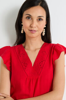 Blouse broderie femme