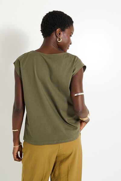 T-shirt col rond femme