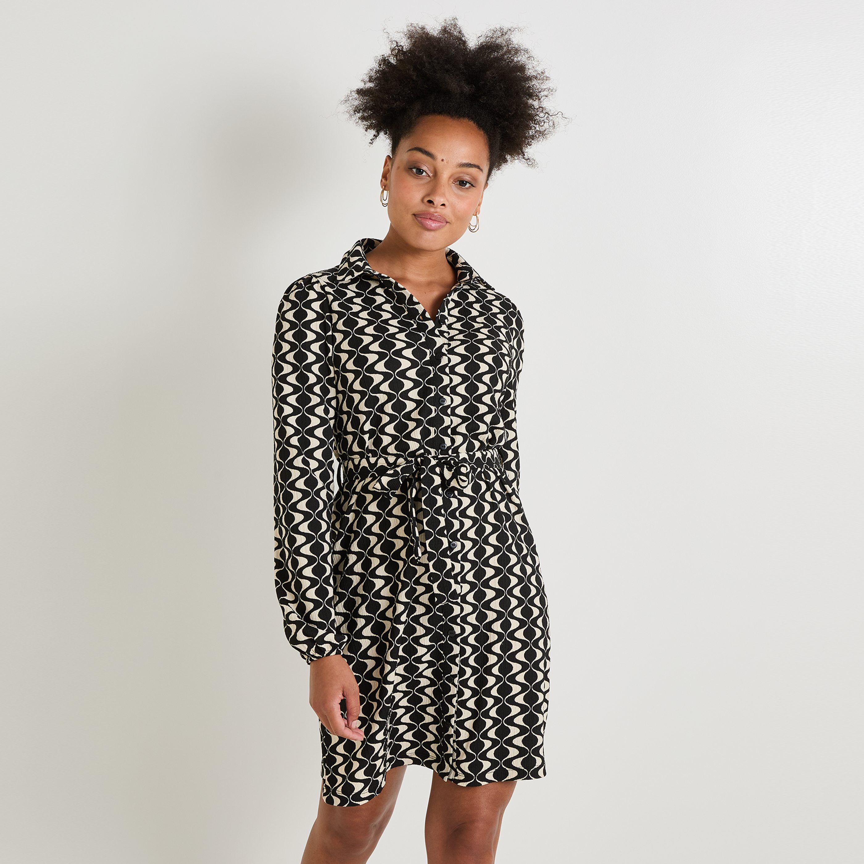 Robe col chemise sales