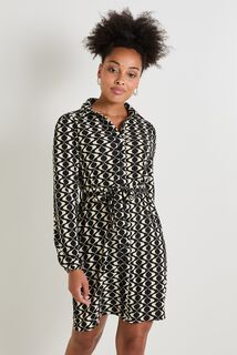 Robe col chemise femme