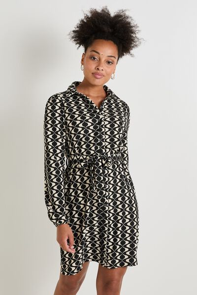 Robe col chemise femme