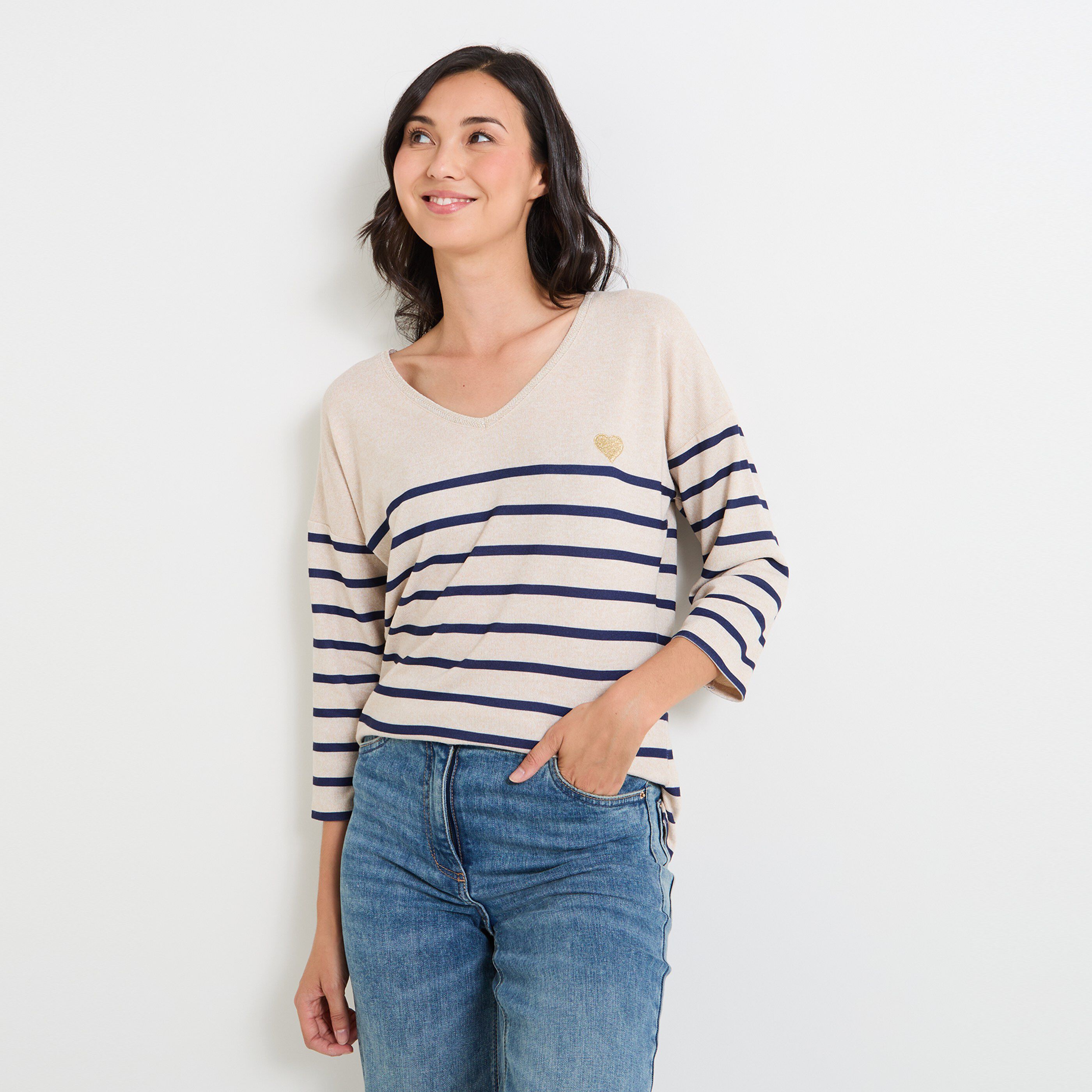 Tee shirt marin femme pas cher deals