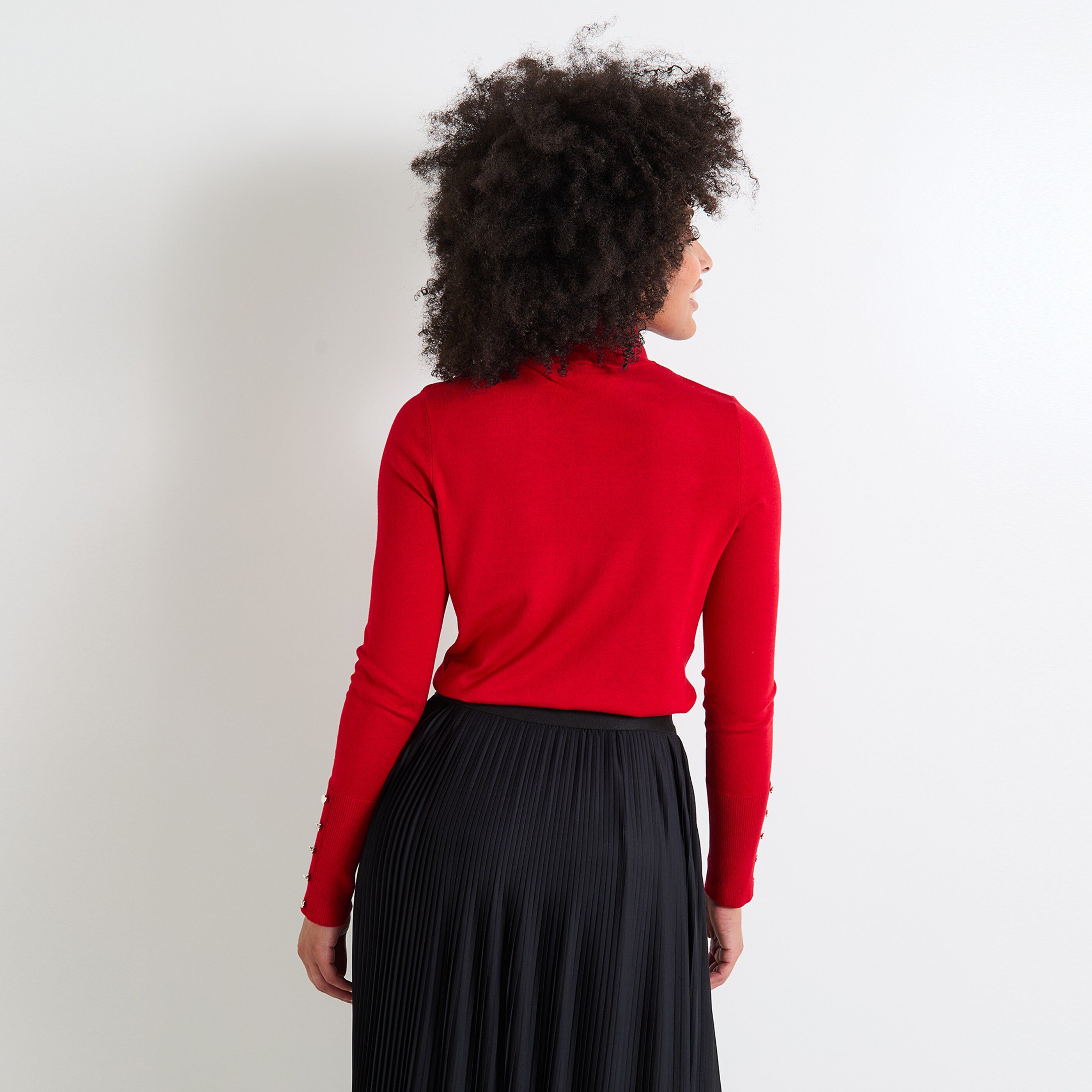 Pull col roul&eacute; femme