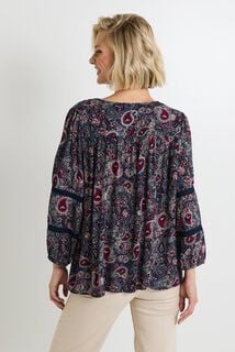 Blouse col V femme