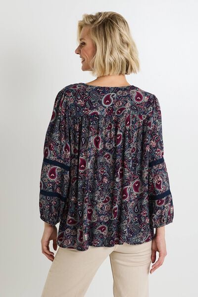 Blouse col V femme