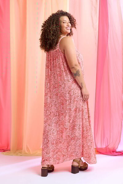 Robe longue à bretelles femme